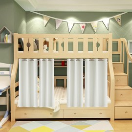 KEQIAOSUOCAI Light Beige Half Window Room Darkening Curtains Tiers 36 Inches Long for Kitchen - Grommer Top Cream White Short Small Drapes for Cafe Bathroom, 2 Panels, Ivory, 34W x 36L