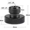 CAMVATE Tornillo de micrófono hembra de 1/4"-20 a 5/8"-27 macho