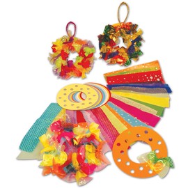Springboard 10446 Tactile Wreaths Christmas Craft Activity (Pack of 30)