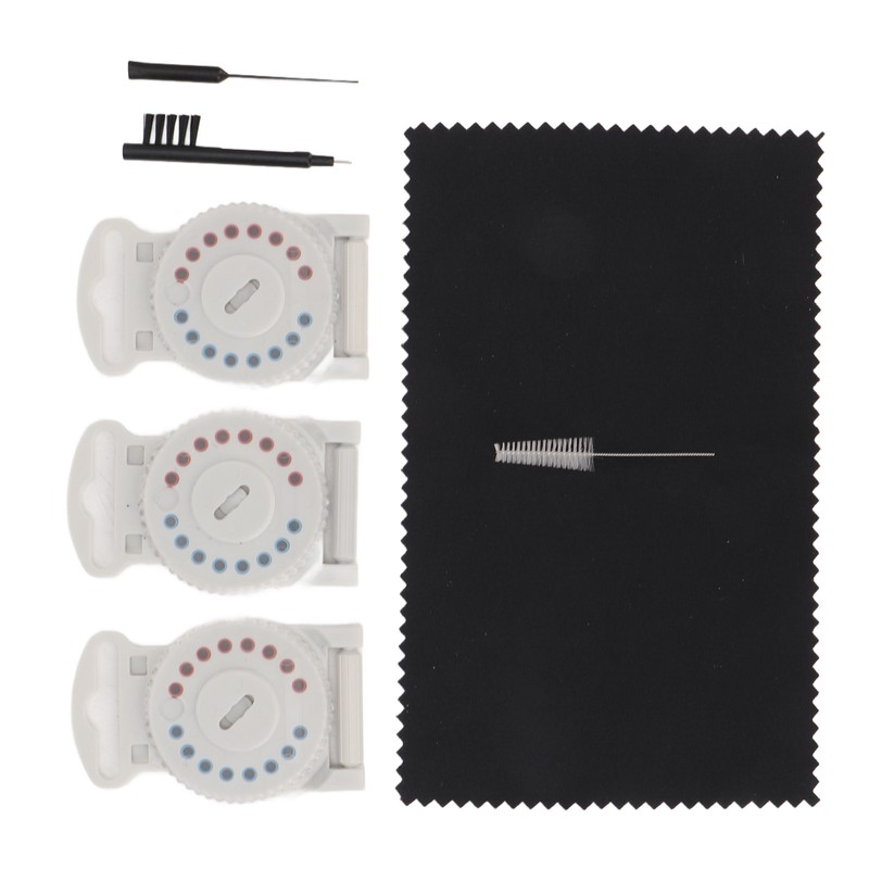 Hearing Amplifier Cleaning Kit Replacement Wax Filters Set with Cloth