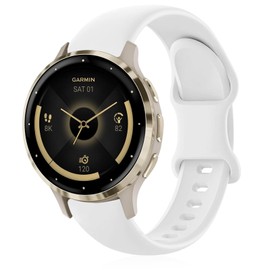 Strisinho Sport Band Compatible with Garmin Venu 2S/Venu 3S/Vivoactive 4S/Vivomove 3S, 18mm Soft Silicone Strap Replacement Wristband for Garmin Forerunner 255S/255S Music/265S Women Men