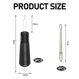 Dressing Aids x 2 + Trouser Belt Pin Opener x 1, Button Opener and Zip Opener for Seniors Aid Button Aid Aid for Osteoarthritis Parkinson's Aid Disabled Aid Dressing Aid