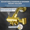 Metal Shower Arm Diverter with Handheld Mount, G1/2" 3-Way Shower
