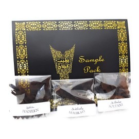 Sample Pack (6 g), Perfumed Agarwood Incense, Bakhoor Oud Muattar, Home Scenting, Handmade by Teeb Aden.