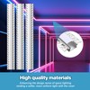 Glooglitter 10 Pack 6.6ft/ 2 Meter Plaster-in LED Channel Trimless