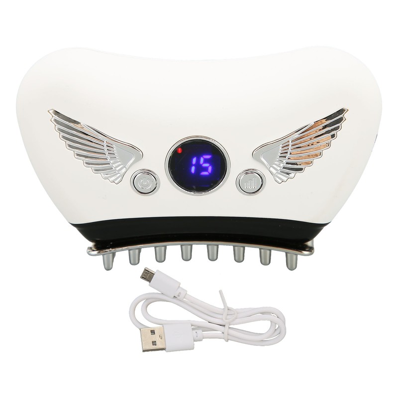 Electric Meridian Massage Brush 16 Gears Hot Compress Microcurrent Body