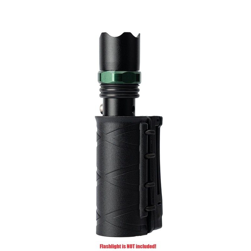TACNEX Flashlight Holder for Duty Belt Tactical MOLLE Torch Holster