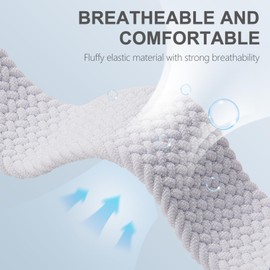 Wizvv 22 mm Braided Loop & Elastic Nylon Wristband, Compatible with Garmin Vivoactive 4 Band/Venu 2/Venu 3, Stretchy Nylon Bracelet for Forerunner 965/955/945/265/255/255 Music Men Women