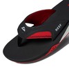 Reef Men's Fanning Pregame Flip-Flop, Black/Red, 12