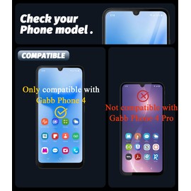 Orzero Orzero (3 Pack) Tempered Glass Screen Protector Compatible for Gabb Phone 4 (6.1 inch) Protector De Pantalla 9 Hardness High Definition Bubble-Free (Not for Gabb Phone 4 Pro 6.5 inch)