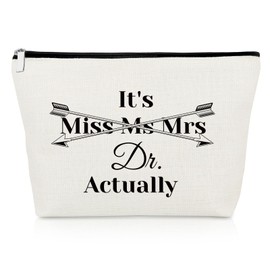 PHD Graduation Gift Makeup Bag Doctor Thank You Gifts Passing Degree Gifts Dr Gifts PHD Gifts for Her Friend Daughter Sister Cosmetic Bag Doctorate Degree Gifts Christmas Birthday Gifts Travel Pouch