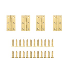 Set of 4 Copper Hinges 3 x 3.5 Inch Heavy Duty & Foldable with Enough Screws Door Hinges for Cabinet Doors and Doors Hinges (4PCS2.5)