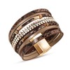 COKSDUPID Leopard & Snake Print Leather Wrap Bracelet – 7-Layer