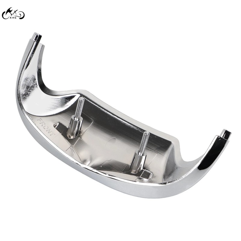 Unbranded Chrome Front Fender Mudguard Trim Tip For Harley FLHT