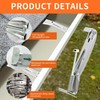 Gutter Guard Brackets，5-Inch Gutter Hangers, Pre-Installed Screws, Corrosion-Resistant, Rust-Free, for