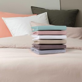 Jersylor Fitted Sheet, 160 x 200 cm, White