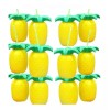 KFMX 2 Vasos Piña Tropical Hawaiiana Aloha Fiesta Bebida Playa