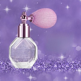 Melemando 5 Colors Shimmering Highlighter Powder Spray, Fine Sparkle Glitter Highlighter Makeup Powder High Gloss Spray for Face Body & Hair(02 UL Traviolet Sheen)