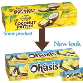 Coconut Patties, Key Lime Flavor, 12 oz, Patties, Coconut Patties, Anastasia Coconut Patties Original, Florida Candy, Lime Coconut Candy (PACK 12)