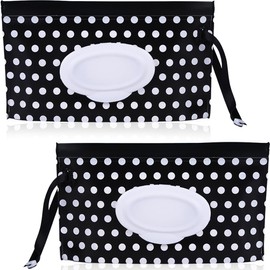 COYUN 2 Stück Feuchttücher Tasche Baby Feuchttuchspender Wasserdicht Feuchttuchspender Wiederverwendbar Feuchttücherbeutel Tragbarer Feuchttücher Behälter Reise Feuchttuchspender