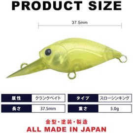 LUCKY CRAFT Deep Kura Pi LC MAX SS Fishing Lure Crankbait (5943 Sencha)