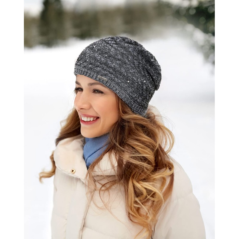 Faera Winter Hat Unisex, Warm Lined Winter Beanie, Fleece Lining,