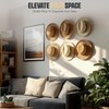 Modern JP Adhesive Hat Hooks for Wall (6-Pack) - Cowboy