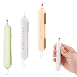 3pcs 2 in 1 Needle Threader Seam Ripper, Integrated Seam Remover & Needle Threading Tool Multifunctional Seam Rippers for Sewing Crafting Knitting Quilting Cross Stitch Supplies