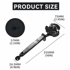 Cleaning Brush Set for Espresso Machines with Portafilter Cleaning Disc (58 mm Brush and Disc), for Portafilter Cleaner Electric and Manual Models Colour To