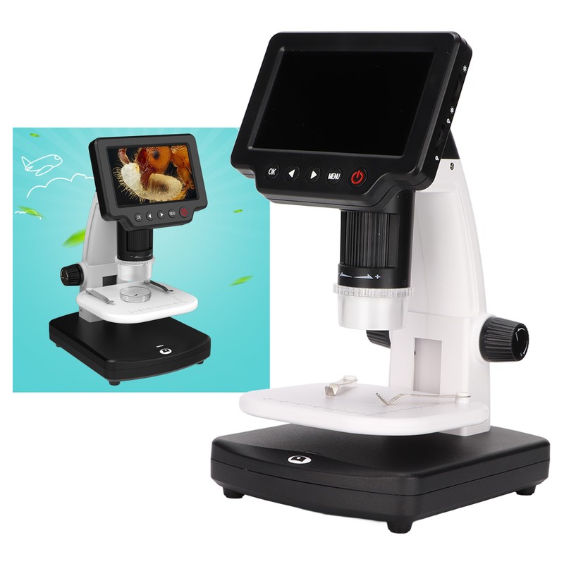 4 Inch LCD Digital Microscope 1200 Times Magnification 1080P Video