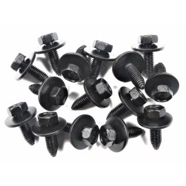 SFS GM Body & Fender Bolts- M8-1.25 x 25mm- 13mm Hex- 24mm Washer- 15 bolts- #169