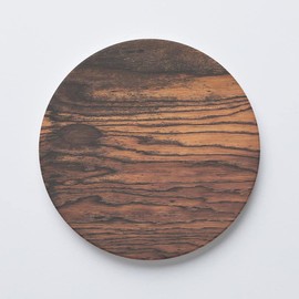 Dark Wood, Joyride Home Decor, Single Ceramic Coaster, 4-inch Individual Circle Drink Coaster, Non-Slip Cork Back, Protects Surfaces, Express Your Style.