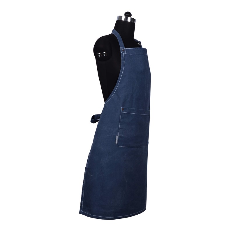 AMOUR INFINI Cotton Solid Aprons for Women with Pockets Adjustable