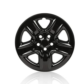 G-PLUS Wheel Skins Hub Caps Full Rim Covers 17" Compatible with 2006-2012 Toyota RAV4,Auto Tire Replacement Exterior Chrome Wheels Cap Cover with 5 Spoke Black (1PC)