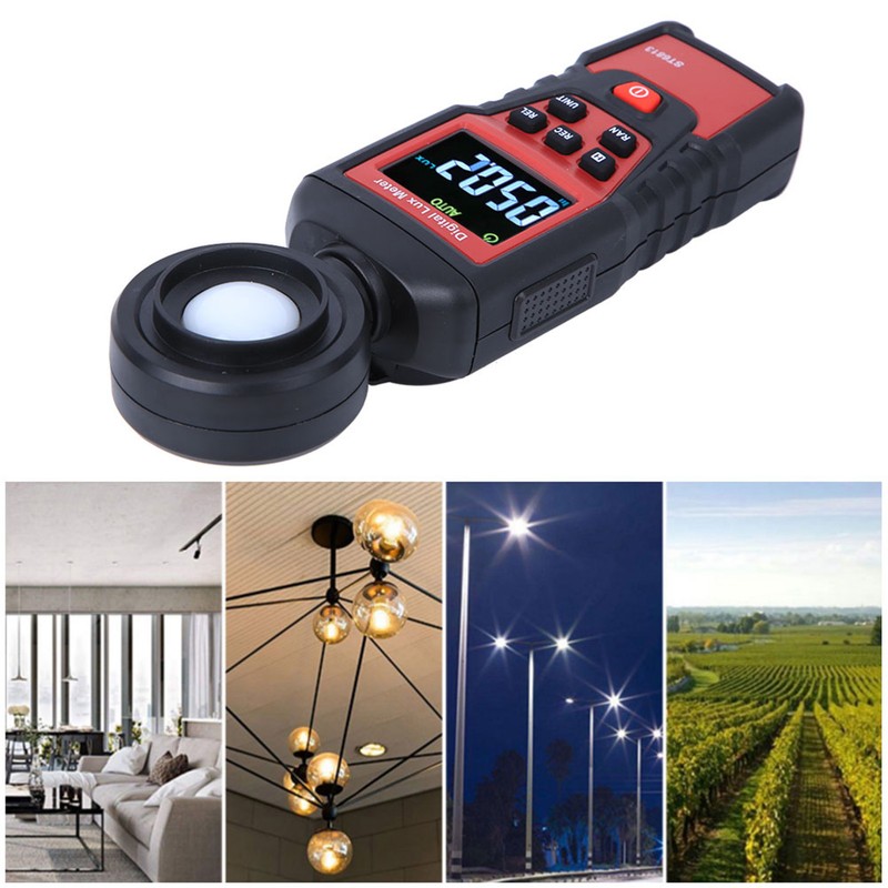 ST6813 Portable Digital LCD Light Illuminance Meter Photometer Illuminometer Instrument