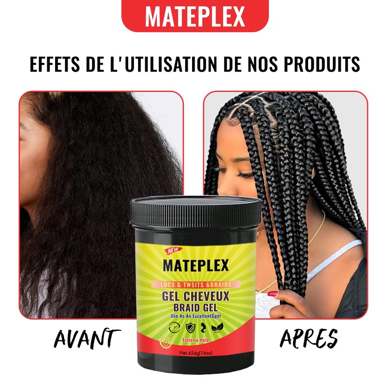Mateplex Gel & Gele für lockiges Haar – langer Halt,