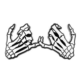 Pinsanity Skeleton Hands 'Pinky Swear' Enamel Lapel Pin