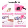 Kit De Aplicador Piedras Decorativas Para Ropa Uñas Hotfix
