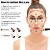 Contour Stick, 2Pcs Dual-Ended Highlighter Makeup Pen & Contouring Stick
