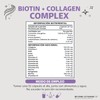 Biotin+Collagen Complex- Contiene Biotina + Colágeno + 15 Ingredientes y