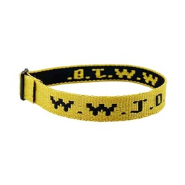 FORUBUS WWJD Bracelets, Inspirational Christian Wristbands for Men and Women, What Would Jesus Do Bracelets Pack/Single-yellow