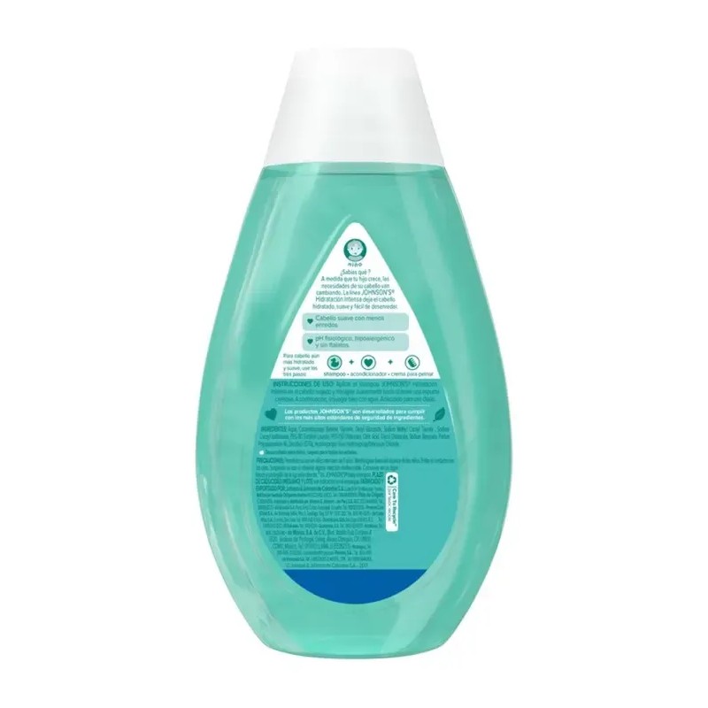 Shampoo Infantil Johnson's Hidratación Intensa 400 ml