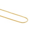 VOGREX 14K Real Solid Yellow Gold 0.7mm Box Chain Necklace