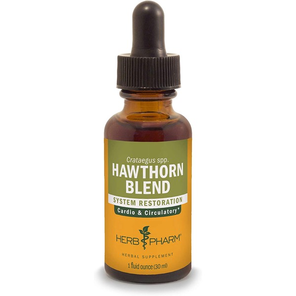 Herb Pharm Hawthorn Blend Liquid Extract for Cardiovascular and Circulatory Support, 1 Fl Oz