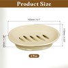sourcing map Soap Container, 2Pcs 15.5x11cm Plastic Soap Dish with