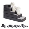 Garnpet 5-Step Adjustable Dog Stairs for High Beds, Dog Steps