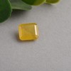 DINJEWEL Certified Square Shape Yellow Sapphire Gemstone Pukhraj Stone Lab