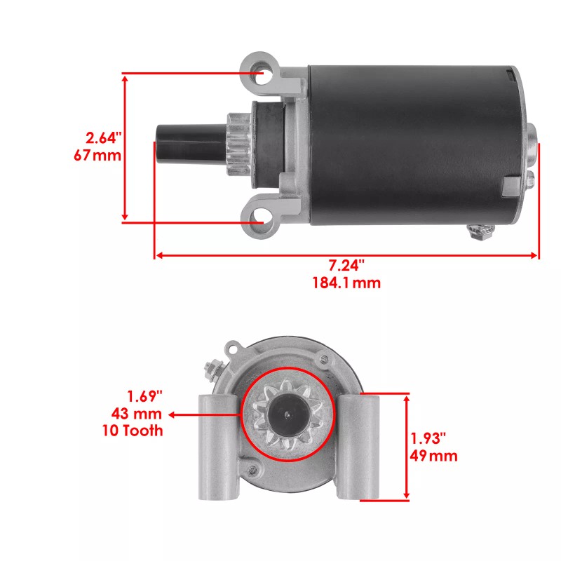 Kohler Starter For Kohler Cv15 Cv14 Cv13 Cv12.5 Ch18 Ch22