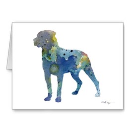 DJ Rogers Fine Art Rottweiler - Set of 10 Note Cards With Envelopes