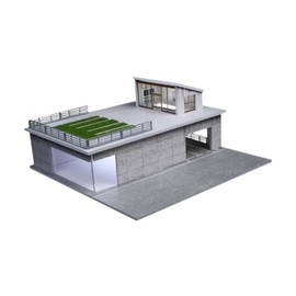 Dickly 1/64 Diorama Car Display Case Alloy Car Model Toy Display Stand,with Lights,Scenery Layout Dustproof Diecast Car Garage